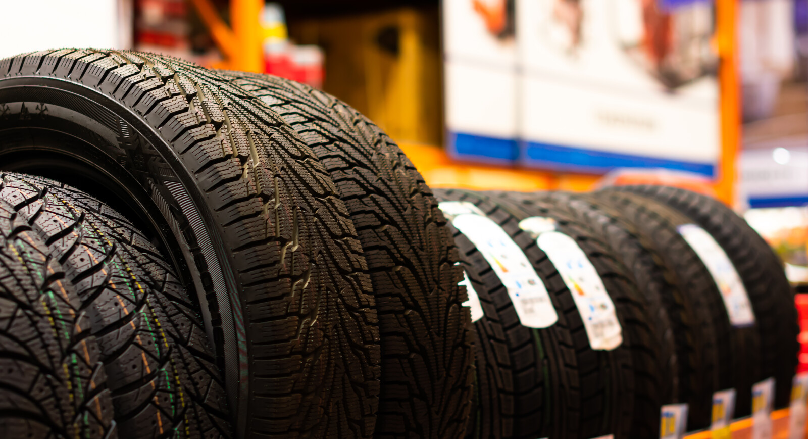 A,Stack,Of,Winter,Tires.,All-season,Tires.,Car,Tires,In