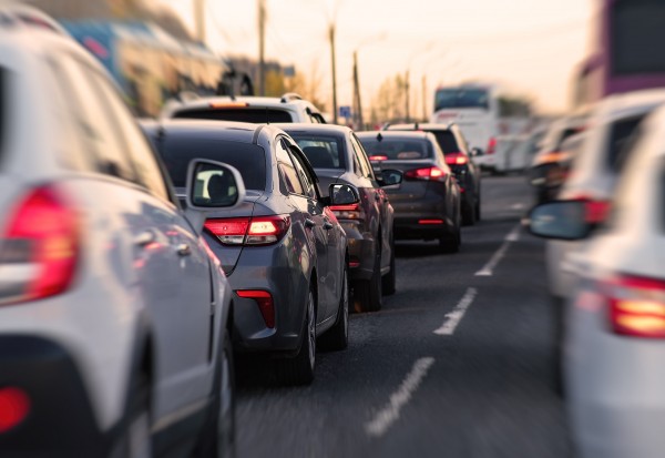 Background,,Blur,,Out,Of,Focus,,Bokeh.,Traffic,Jams,During,Rush